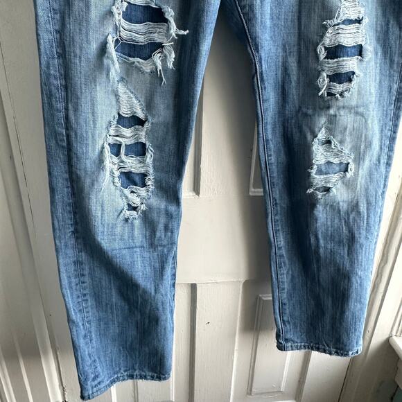 American Eagle Slim Straight Patched Distressed Jeans - Picture 6 of 12